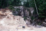 Newly Cleared Ledge at Bennet Quarry by Woodrow B. Thompson