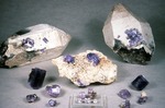 Purple Apatite Crystals - Pulsifer Quarry, Mt. Apatite - Harvard University