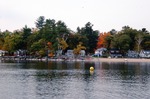Sebago Lake; yellow buoy