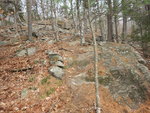 Schist and granite outcrop, Bald Mountain trail