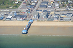 Old Orchard Beach Pier from Air by Joseph Kelley