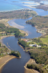 Saco River Estuary from air by Joseph Kelley