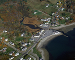 Lincolnville Beach from air by Joseph Kelley