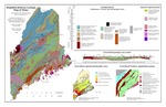 Simplified bedrock geologic map of Maine by Marc Loiselle