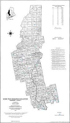 "Maine peat resource evaluation: Somerset County" by Carolyn A. Lepage ...