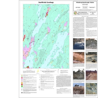 "Surficial Geology Of The Winthrop Quadrangle, Maine" By Woodrow B ...