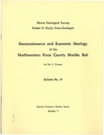 Reconnaissance and economic geology of the northwestern Knox County marble belt by Eric S. Cheney