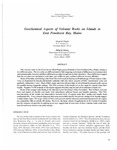 Geochemical aspects of volcanic rocks on islands in East Penobscot Bay