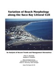 Variation of beach morphology along the Saco Bay littoral cell: An analysis of recent trends and management alternatives