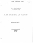 Maine metal mines and prospects by Arthur M. Hussey II, John R. Rand, and Muriel B. Austin
