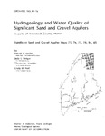 Hydrogeology and water quality of significant sand and gravel aquifers in parts of Aroostook County, Maine