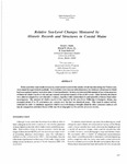 Relative sea-level changes measured by historic records and structures in coastal Maine by David C. Smith, Harold W. Borns Jr, and R Scott Anderson