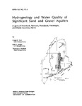 Hydrogeology and water quality of significant sand and gravel aquifers in parts of Aroostook, Hancock, Penobscot, Piscataquis, and Waldo Counties, Maine