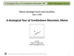 A Geological Tour of Tumbledown Mountain, Maine
