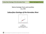 Subsurface Geology of the Kennebec River by Daniel B. Locke