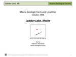 Lobster Lake, Maine by Robert G. Marvinney