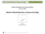 Maine's Glacial Moraines: Living on the Edge