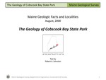 The Geology of Cobscook Bay State Park