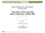 Thar's Silver in Them Thar Hills Maine's Silver Rush - 1878 to 1882