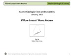 Pillow Lavas I Have Known