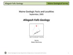 Allagash Falls Geology by Robert G. Marvinney