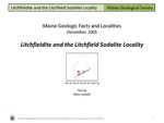 Litchfieldite and the Litchfield Sodalite Locality