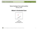 Maine's Enchanted Cave by Daniel B. Locke