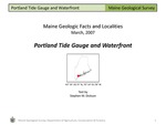 Portland Tide Gauge and Waterfront by Stephen M. Dickson
