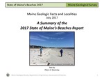 A Summary of the 2017 State of Maine's Beaches Report