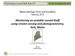 Monitoring an unstable coastal bluff using remote sensing and photogrammetry, York, Maine by Sam Rickerich