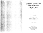 Economic geology of some pegmatites in Topsham, Maine by Vincent Everett Shainin