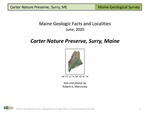 Carter Nature Preserve, Surry, Maine by Robert G. Marvinney