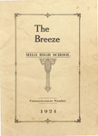Breeze, The, Vol. XXIV, No. 2, 1924 by Milo High School, Students of; Francis Dagget Editor-In-Chief; Amber Warren Assistant Editor-In-Chief; Louise Shaw Literary Editor; and Ruth Pineo Assistant Literary Editor