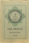 Breeze, The, Vol. XXVIII, No. 1, 1928 by Milo High School, Students of; Gertrude Whitney Editor-In-Chief; Stella Stanchfield Assistant Editor-In-Chief; Eleanor McKeen Social Editor; and Esther Syphers Literary Editor