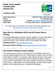 Maine State Library Talking Book Newsletter : Fall/Winter 2023