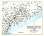 Map Showing Location of Proposed Maine Turnpike Extension (1951) by Coverdale & Colpitts