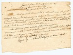 1830 (circa) Extract from the treaty between Massachusetts and the Penobscot Tribe regarding articles of production by Penobscot Nation, Commonwealth of Massachusetts, and Samuel Hussey