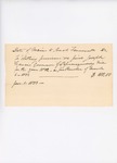 1833-01-01 Receipt for $100 for clothing paid to Jonah Farnsworth, Agent, on behalf of Joseph Francis, Governor of the Passamaquoddy Tribe by Jonah Farnsworth
