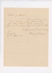 1861-09 School register and receipts for supplies for Passamaquoddy school at Peter Dana's Point by Thomas Callagan