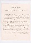 1863-03-11  Resolve relating to repair of chapel on Old Town Island and resolve relating to sale of hay, potatoes, oats, beans, and straw