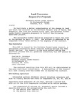 Land Conversion Request for Proposals