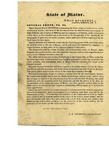 State of Maine General Order No. 30 March 30, 1839