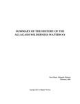 Summary of the History of the Allagash Wilderness Waterway by Ken Olson