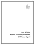 State of Maine Standing Accessibility Committee 2003 Annual Report by Maine Office of Information Technology and Maine Information Technology Accessibility Committee