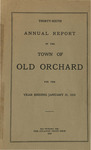 Thirty-sixth Annual Report of the Town of Old Orchard for the Year Ending January 31, 1919 by Town of Old Orchard