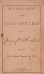 Fifth Annual Report of the Town Officers of the Town of Old Orchard for the Year Ending February 1st 1888 by Town of Old Orchard