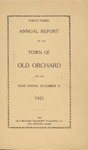 Forty-Third Annual Report of the Town of Old Orchard for the Year Ending December 31, 1925 by Town of Old Orchard