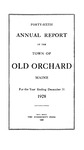 Forty-Sixth Annual Report of the Town of Old Orchard Maine for the Year Ending December 31, 1928 by Town of Old Orchard