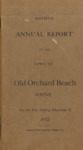 Fiftieth Annual Report for the Town of Old Orchard Beach, Maine, for the Year Ending December 31, 1932 by Town of Old Orchard Beach