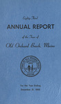 Eighty-Third Annual Report of the Town of Old Orchard Beach, Maine, Year Ending December 31, 1965 by Town of Old Orchard Beach